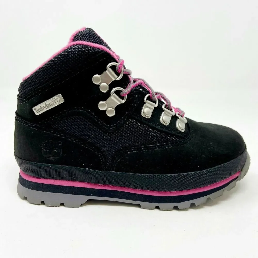 Timberland Euro Hike L/F Field Black Outdoor Toddler Black Boots 3187R